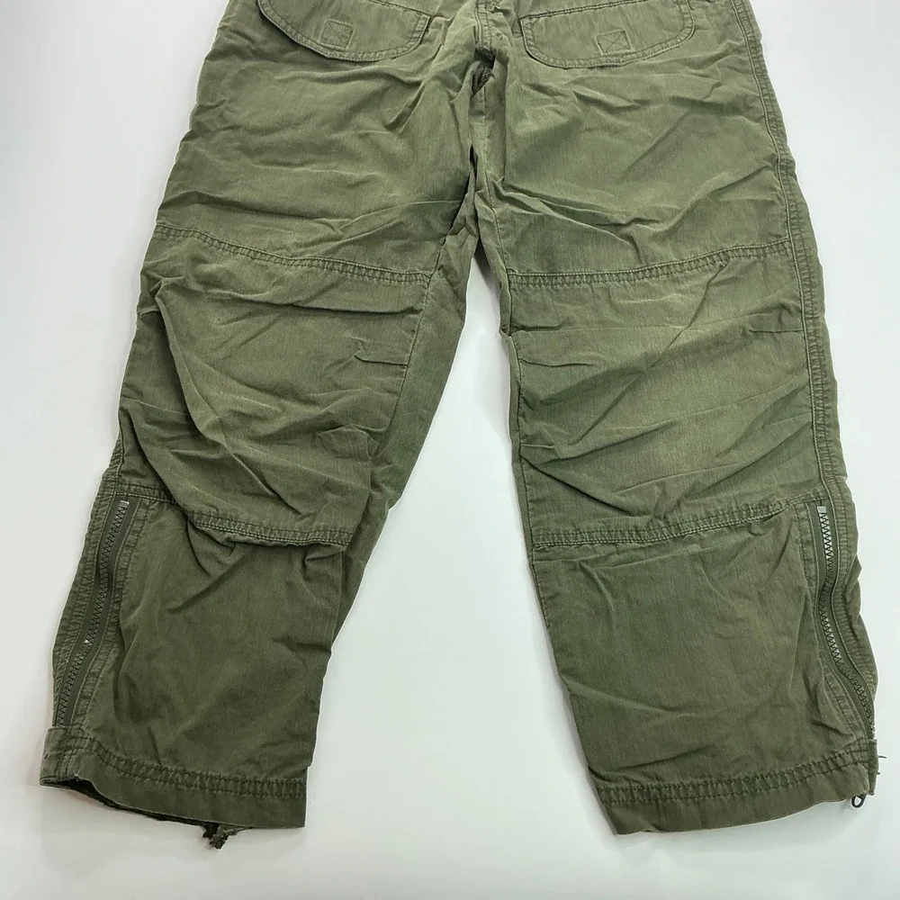 L.L. Bean Olive Green Cargo Pants Boys Medium Adventure Utility Trousers